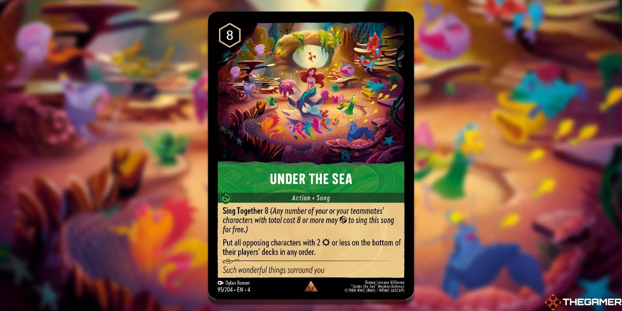 Tappeto Da Gioco Wizcraft Per Lorcana – 'Under The Sea'. Superficie In Tessuto Liscio, Base Antiscivolo, Bordi Anti-sfilacciatura. Lavabile. Accessorio Ufficioso Per TCG.