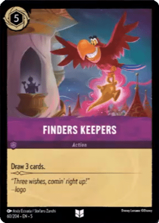 Finders Keepers
Disney Lorcana Shimmering Skies card